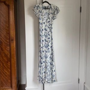 Reformation Floral Wrap Dress. Maxi length size S